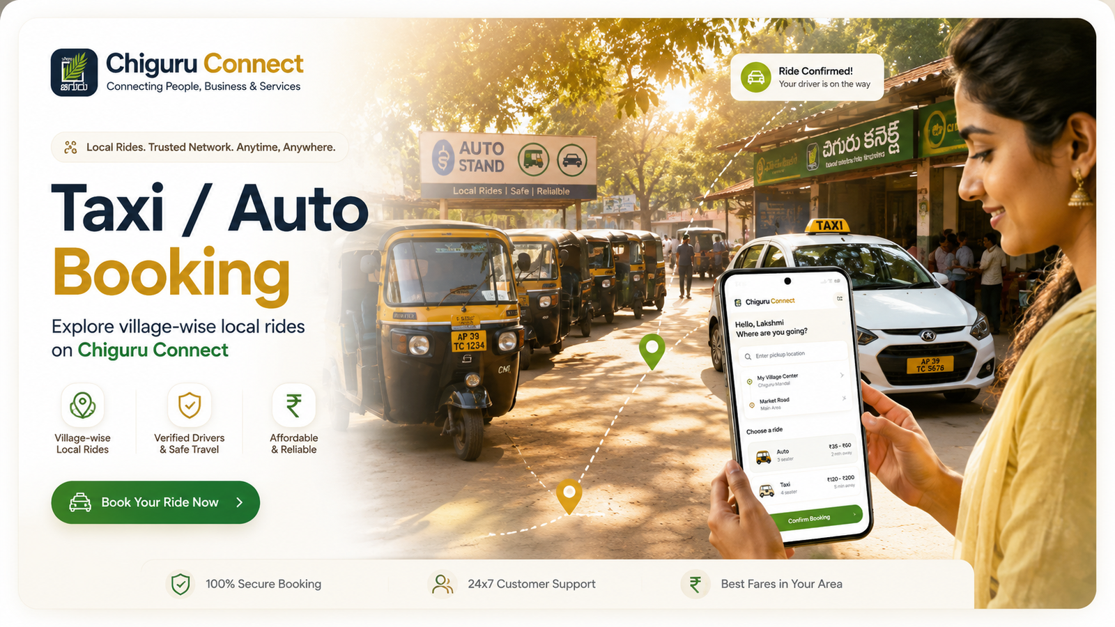 Taxi Auto Booking